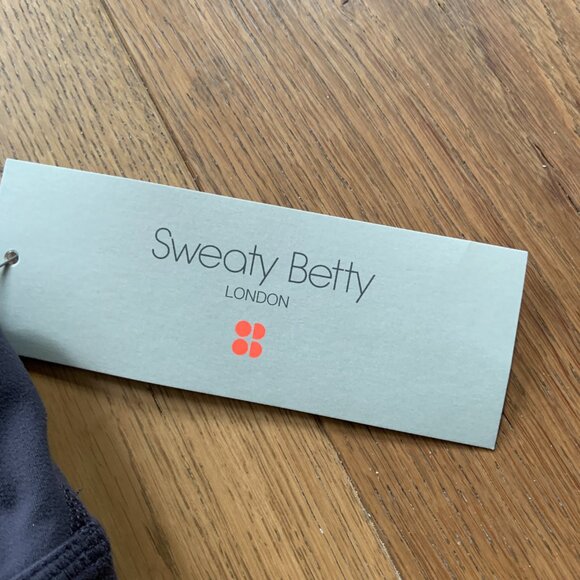 Sweaty Betty Women's Reversible Yoga Bra Grey Navy Blue Light Support Size XS - Picture 10 of 12